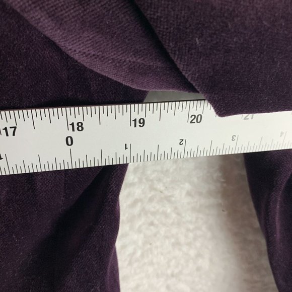 J.Crew Velvet Jacket Women's Purple Single‎ Breasted Notch Lapel Classic 7792 - Picture 5 of 7
